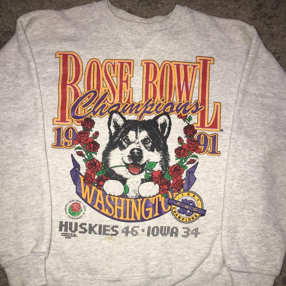 1991 Washington Rose Bowl Champions Sweatshirt